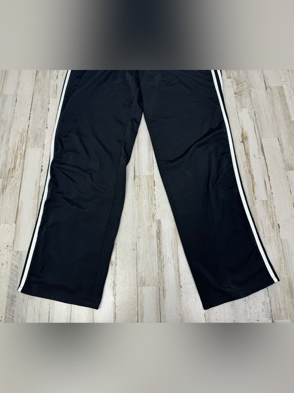 Adidas Climalite Men’s XL Sweatpants Black White Stripe - Picture 3 of 10